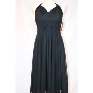 New Signature by Sangria Black Halter Dress